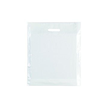 White Classic Gloss Plastic Carrier Bags