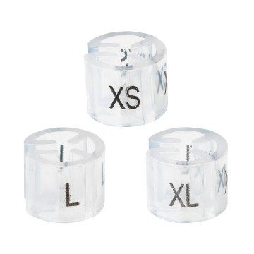 Clear Unisex Circular Size Markers