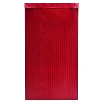 Red Deluxe Plain Paper Bags Minipack - 18 x 35 + 6cm
