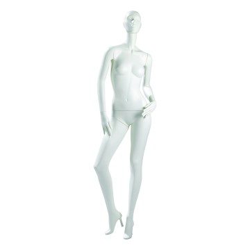 Nell Matt White Female Abstract Mannequin - Hand on Hip