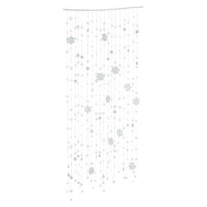 Snowball Snowflake Curtain - White