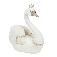 Swan With Crown - 42 x 24 x 50cm