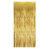 PVC Shimmer Curtain - Shiny Gold - 90 x 200cm
