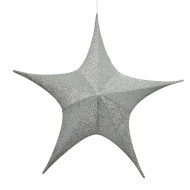 Hanging Glitter Star - Silver - 180cm