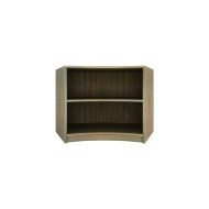 Wood Effect Hensley Curved Counter - 95 x 150 x 60cm